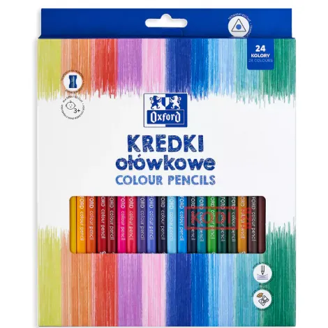 Kredki ołówkowe Oxford Regular, 24kol